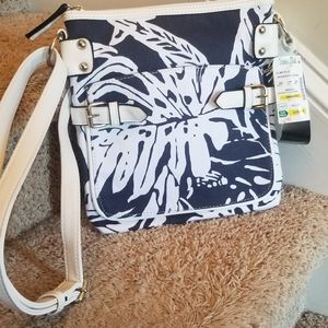 Mondani New York Floral/White Body Purse